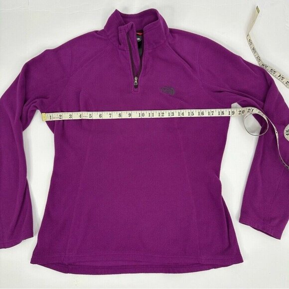 The North Face Women's Purple Athletic 1/4 Zip Fleece Activewear‎ Top Small/C38 - Picture 13 of 14